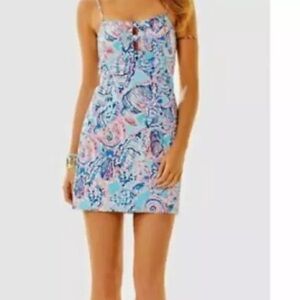 Lilly Pulitzer Petra Shell Me About It Dress Multicolor Size 4 Sexy Summer